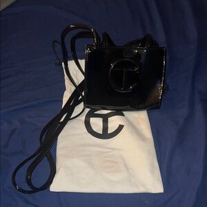 Telfar Glossy Black Mini Bag